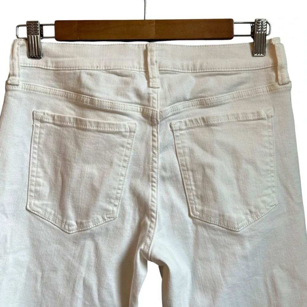 NWT Banana Republic MID-RISE SKINNY JEAN Women SZ 27 in Pure White - Picture 5 of 8
